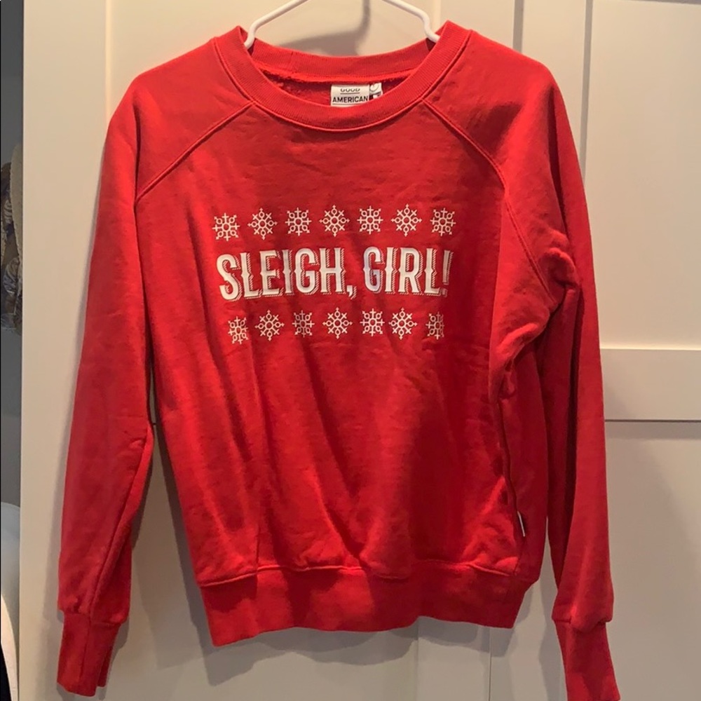 Good American ‘Sleigh Girl’ sweatshirt